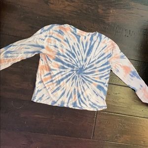 A long sleeve tie dye shirt from hollister